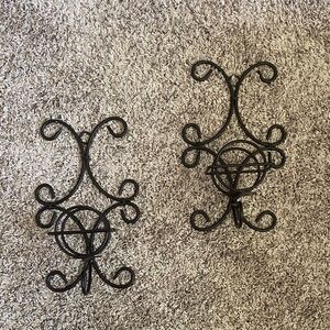 Black Wall Scone Set